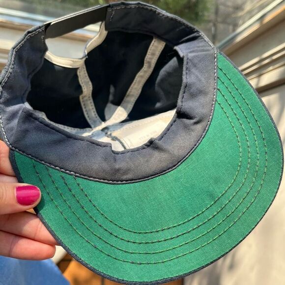 Vintage 80s Post Sugar Bear Snapback Hat Red River Co. USA Green Underbrim Rare - Picture 6 of 14